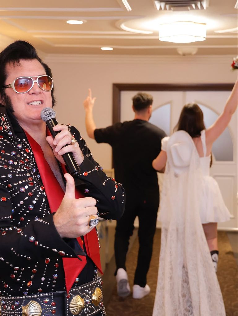 La presentadora y el productor musical se casaron en Las Vegas