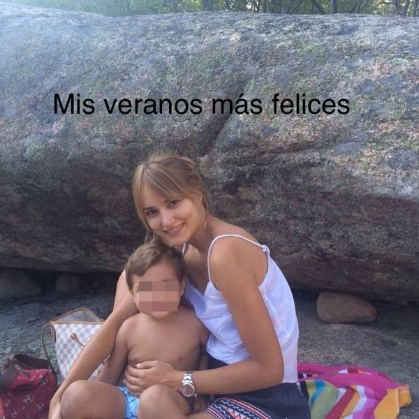 "Mis veranos más felices", ha dicho Alba del cuidado de su pequeño