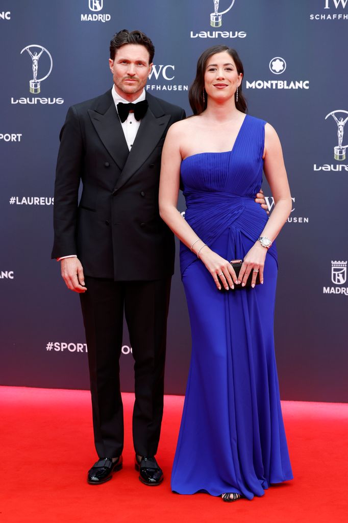 Garbiñe Muguruza y Arthur Borges en los Laureus 2026