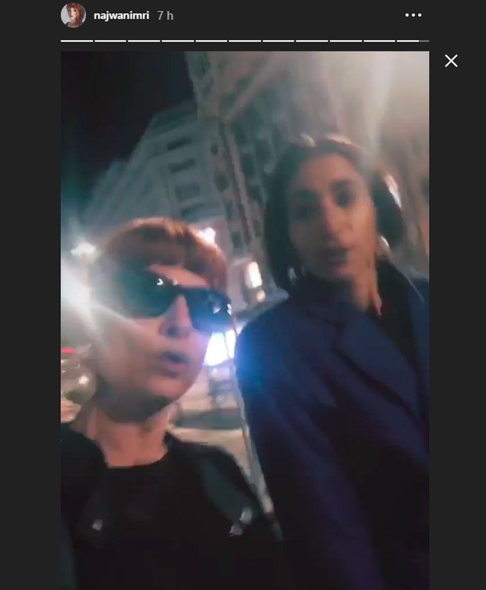 Najwa Nimri y Alba Flores tras el estreno de Quién te cantará