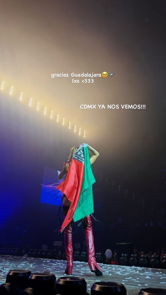 Tini Stoessel se mostró agradecida con su público en Guadalajara.