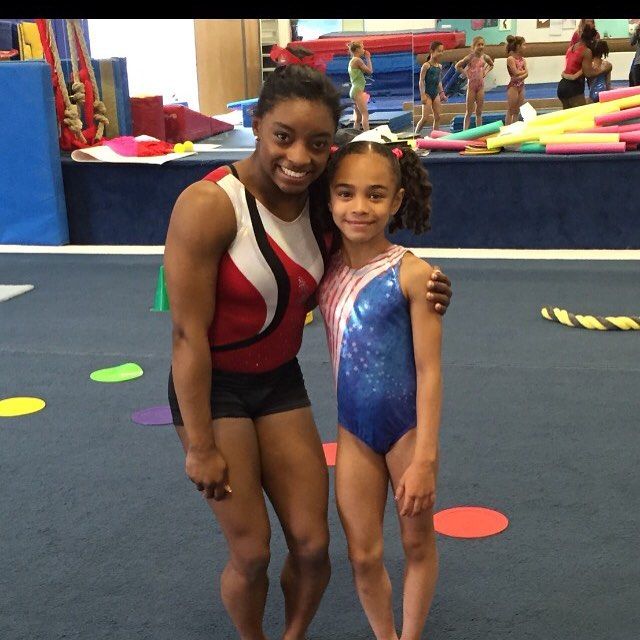 Hezly Rivera y Simone Biles