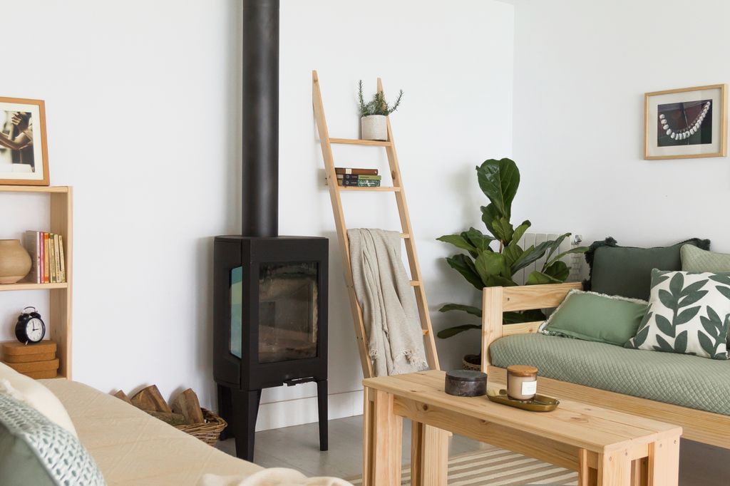 Escalera decorativa para colocar mantas