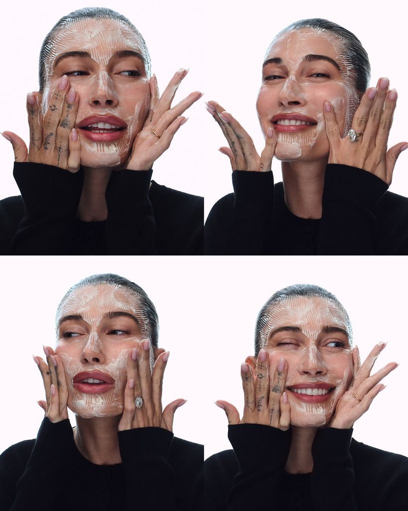 Hailey Bieber se suman a las uñas rosa pétalo