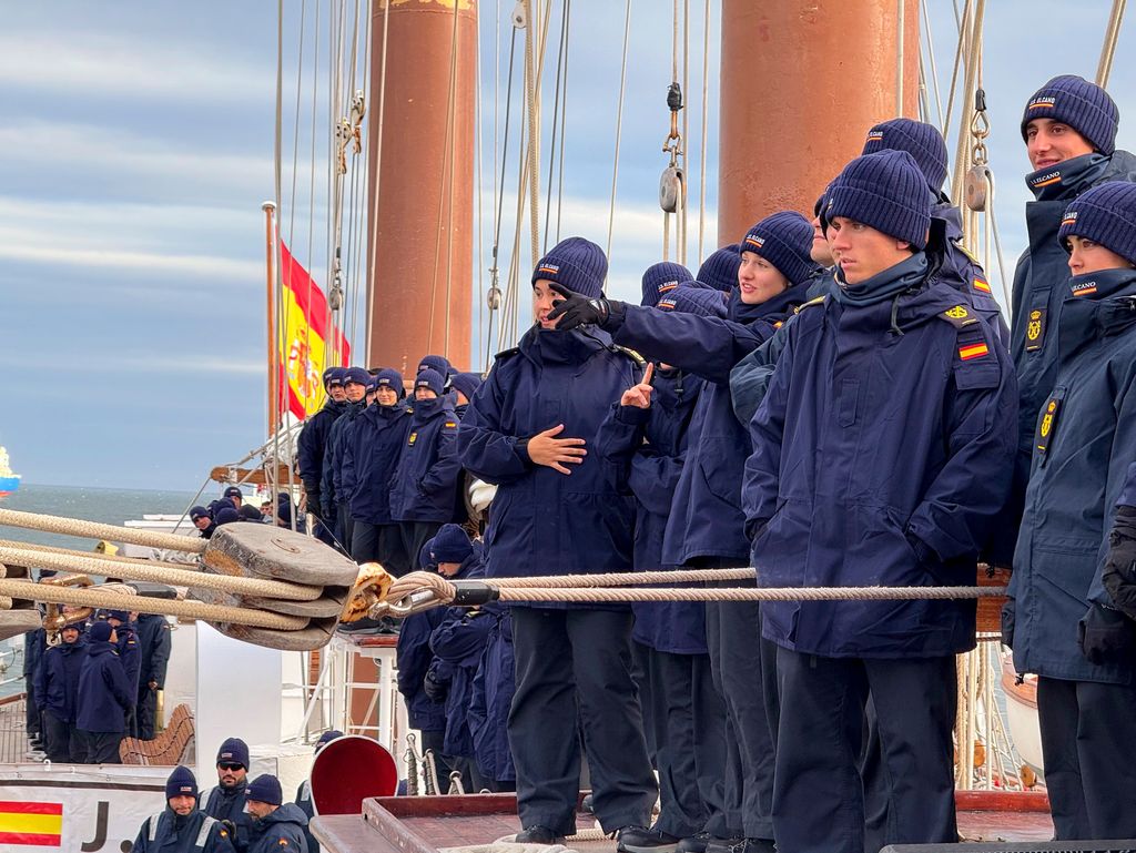 Princesa Leonor en Elcano en abril de 2025