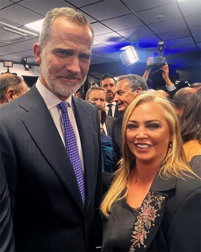 Belén Esteban con el Rey