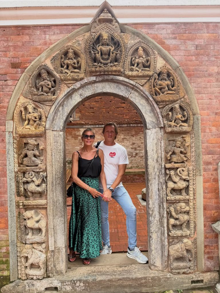 Patricia Cerezo y Kiko Gámez en su luna de miel en Nepal