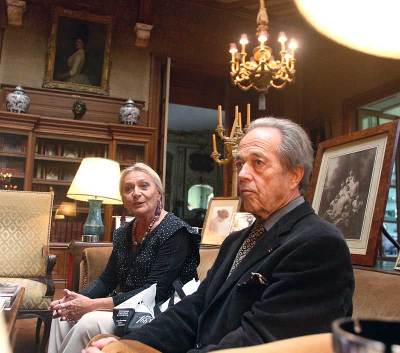 Henri de Orleans, conde de París, con su esposa, la princesa Micaela