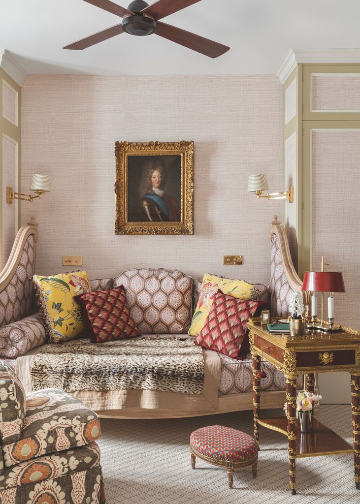 La vivienda de la princesa Wanda de Ligne en Madrid, de cuya reforma e interiorismo se encargó Lorenzo Castillo.