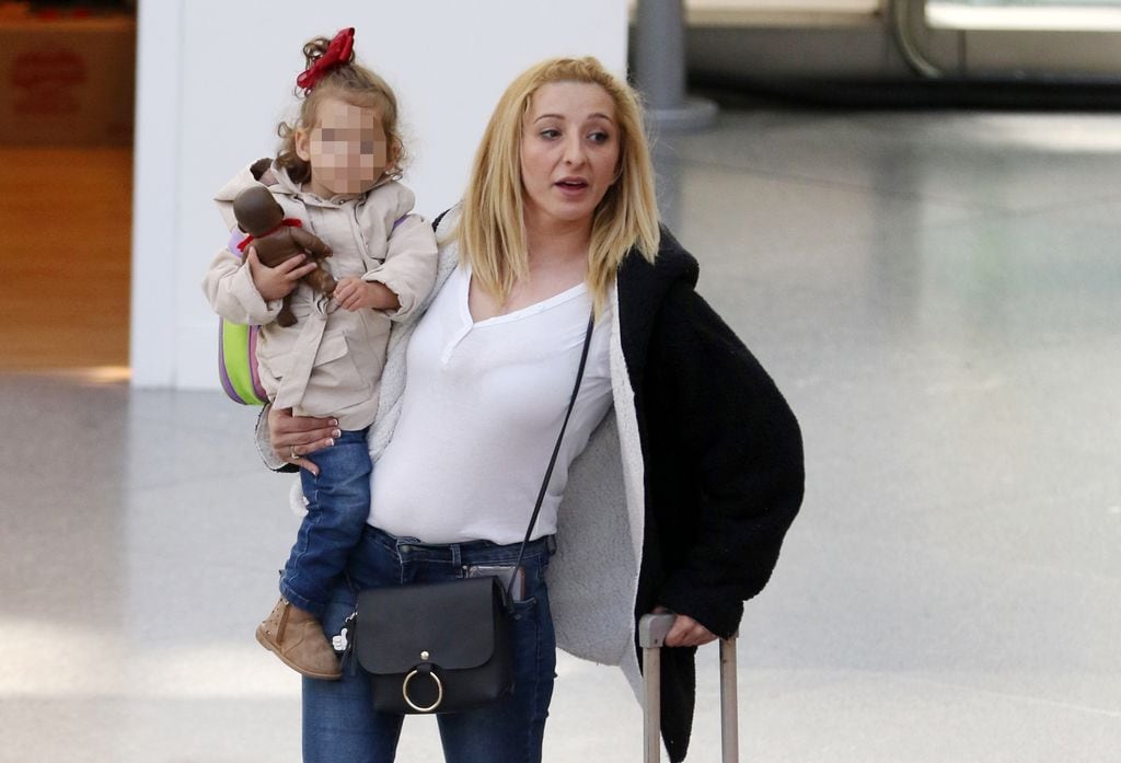 Michu y su hija, en Madrid