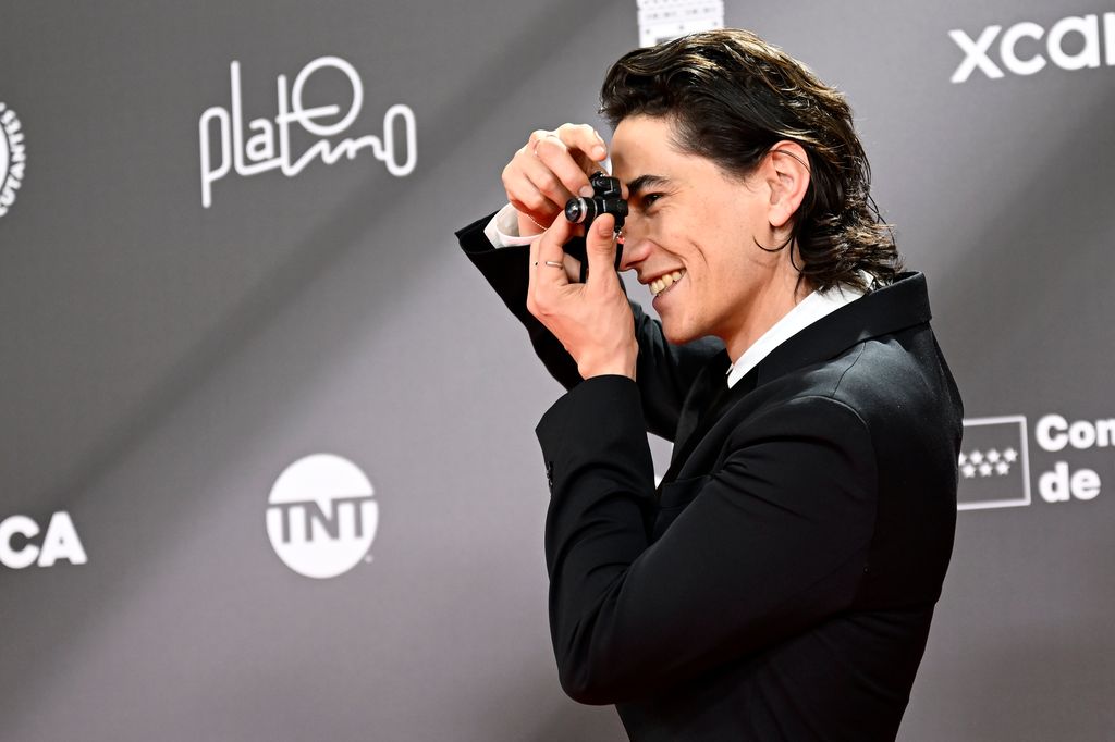 Enzo Vogrincic en la entrega de los premios Platino 2025