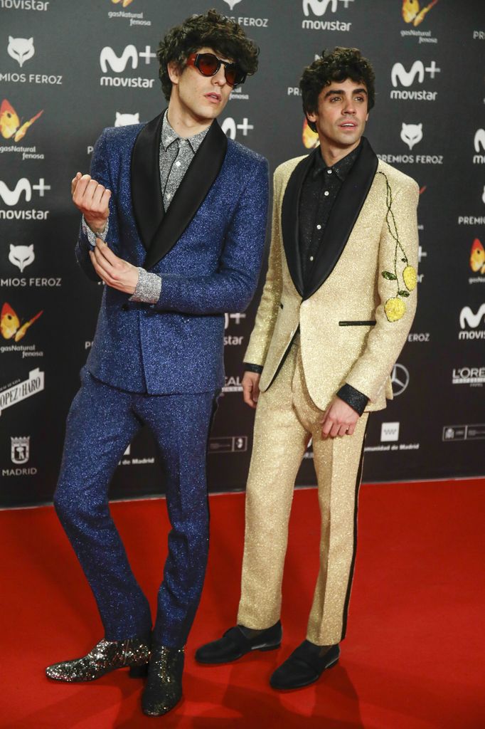 Javier Calvo y Javier Ambrossi, en la quinta edición de los Premios Feroz, celebrada en Madrid el 22 de enero de 2018.
