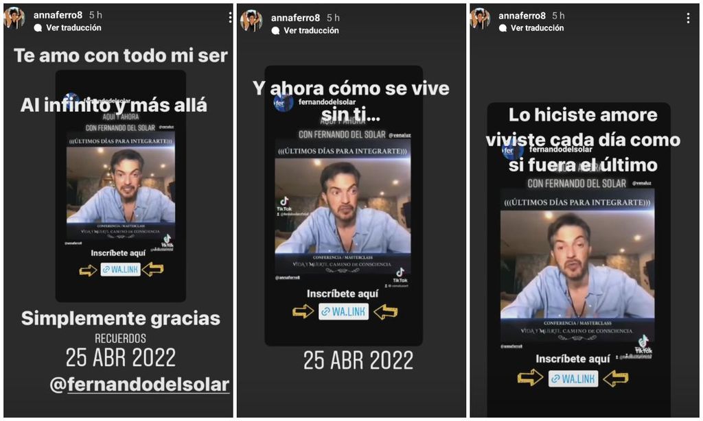Fernando del Solar y Anna Ferro