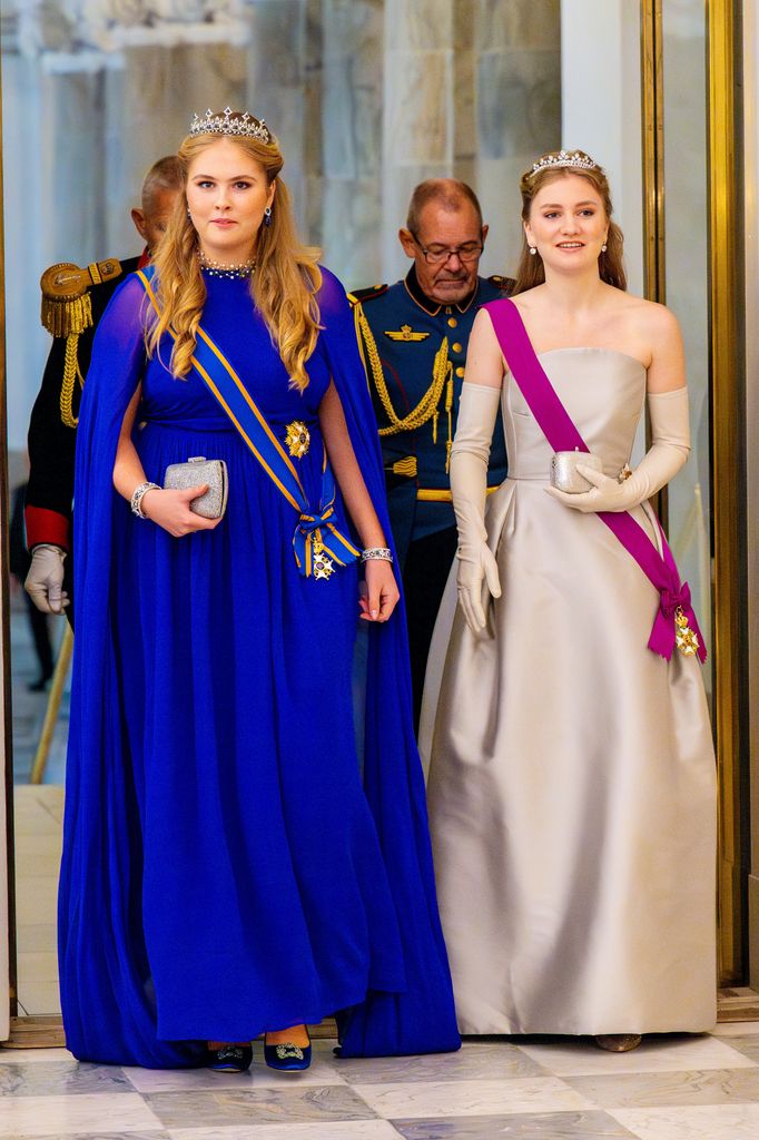 Elisabeth de Bélgica y Amalia de Holanda, en una imagen de archivo