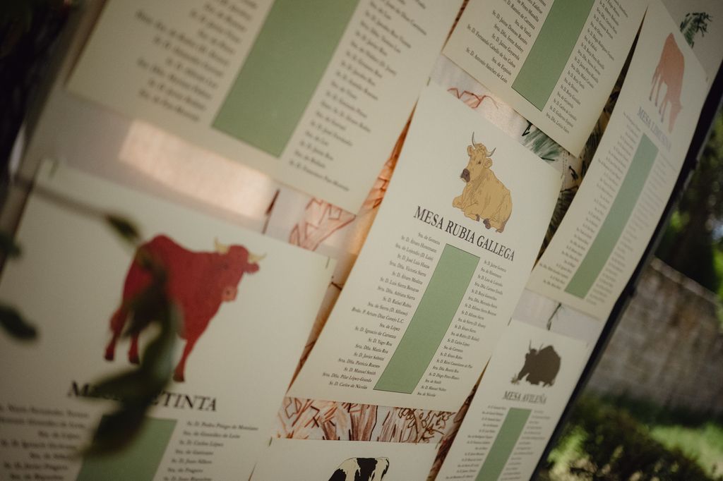 Seating plan diseñado por Inés Rubio @rubioroa.art