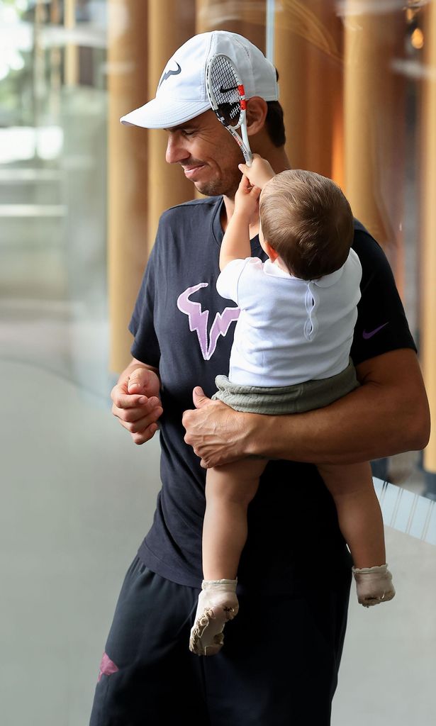 Rafa Nadal con su hijo HOLA 4146