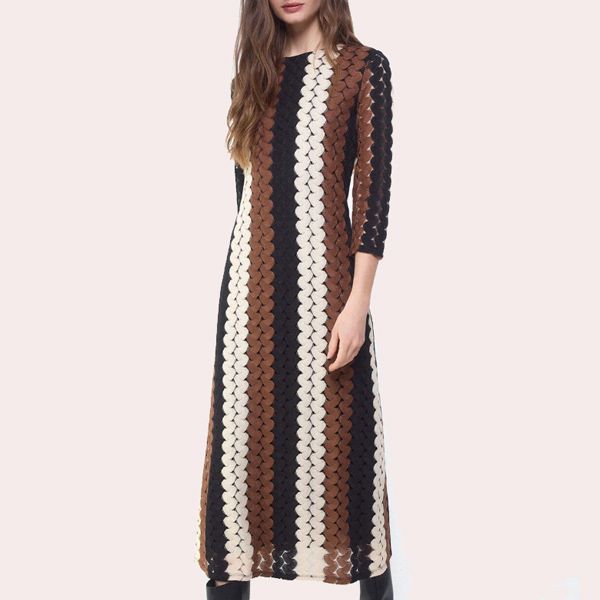 Slowlove Vestido estructura multicolor