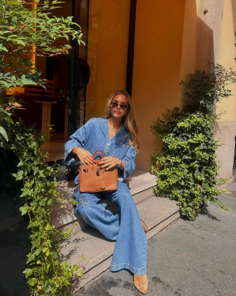 Look botín marrón de @neleamiri