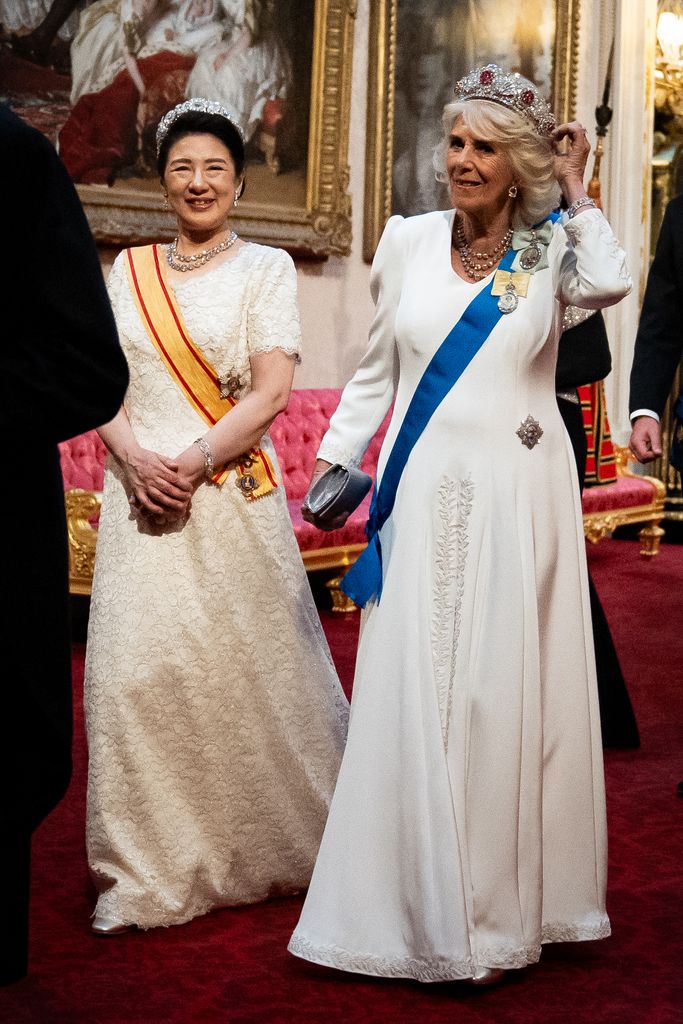 La reina Camilla con Masako de Japón 