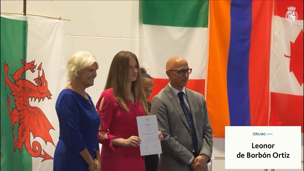 Graduación del Bachillerato Internacional en el UWC de Gales de la princesa Leonor, 20 de mayo de 2023