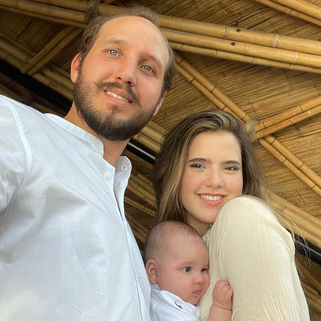 Camila Fernández, Francisco Barba y su hjia