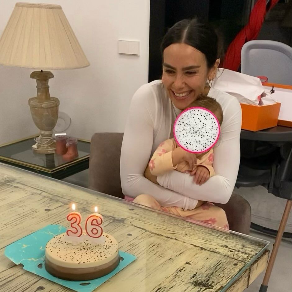 Cristina Pedroche con su hija Laia
