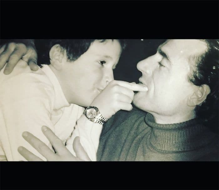 Alessandro Lequio y su hijo