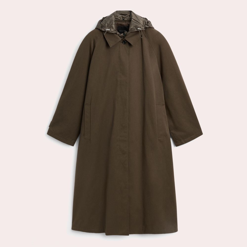 Trench capucha extraíble