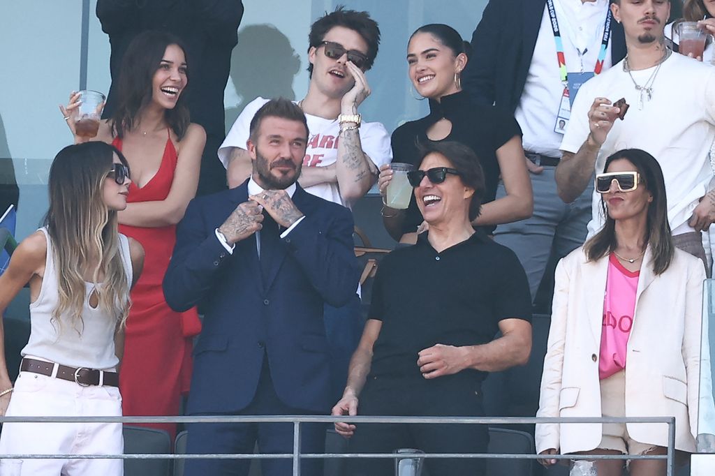 David Beckham junto a su familia y Tom Cruise en la final del Mundial 2026.
