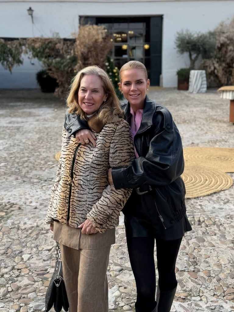 Amelia Bono en el 75 cumpleaños de su padre en Toledo.