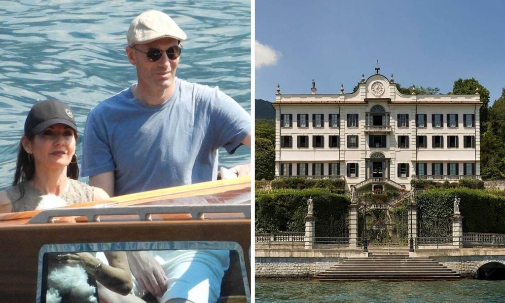 Hola 4011 Zidane con su mujer en el lago de Como