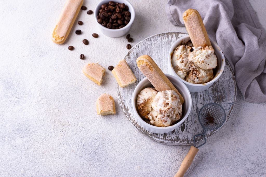 Helado de tiramisú