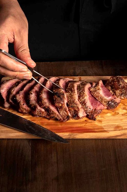 Las brasas, elemento protagonista en la oferta de Bambú. 