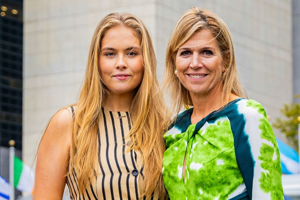 Máxima y Amalia de Holanda en la ONU en Nueva York 