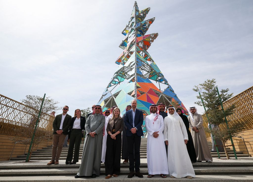 Guillermo de Inglaterra durante el segundo día de su visita a Arabia Saudí