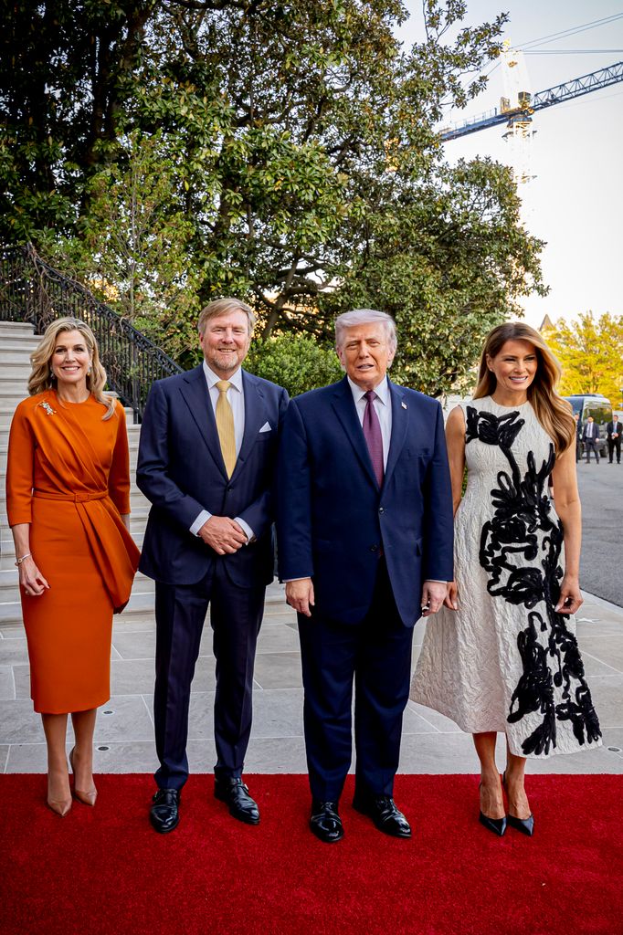Máxima y Guillermo junto a Donald y Melania Trump.