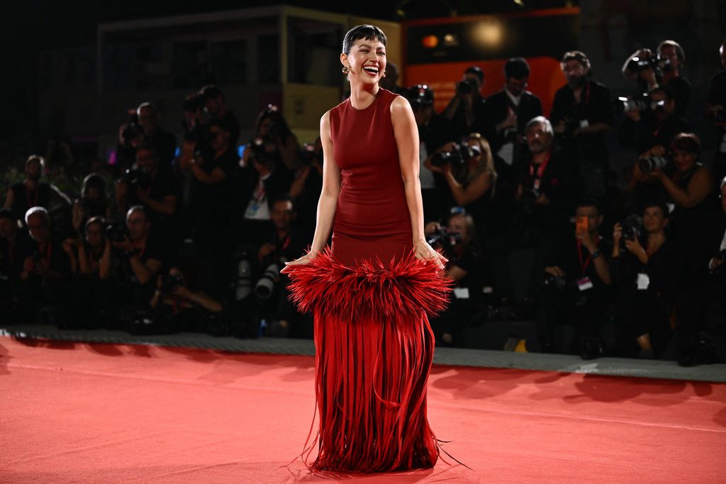 Úrsula Corberó en el estreno de el jockey en venecia