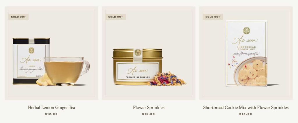 Los productos de Meghan Markle se han agotado en cuestión de horas