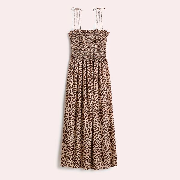 Vestido de tirantes con cuerpo nido de abeja