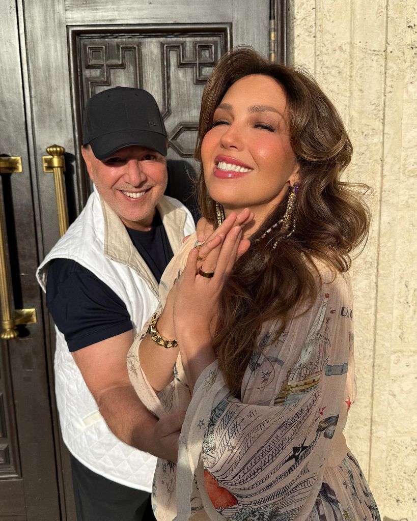 Thalía celebró su cumpleaños junto a su esposo, Tommy Mottola