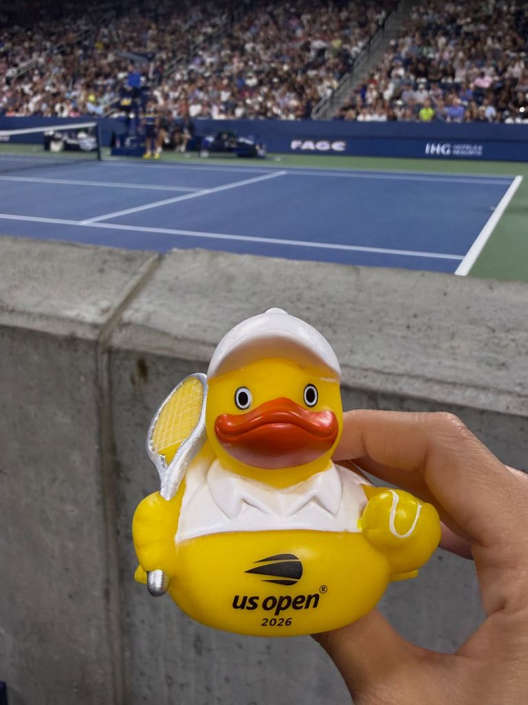 La modelo, en el US Open