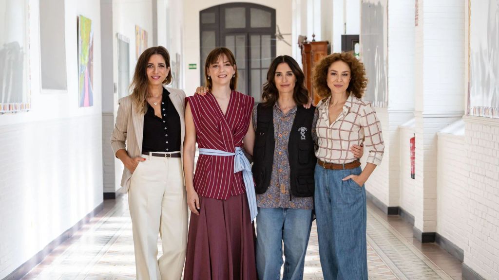 Lucía Jiménez, Leonor Watling, Paz Vega y Silvia Abascal en el inicio de rodaje de 'Cabeza alta', la nueva serie de Mediaset