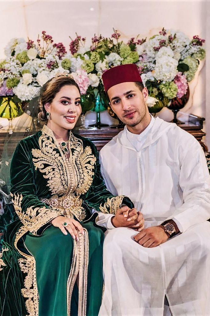 Lalla Nouhaila en su boda con Ali El Hajji
