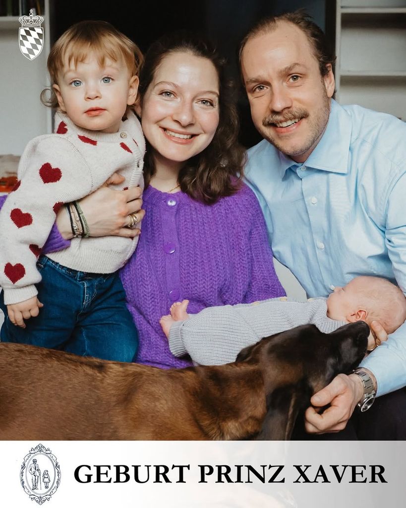 Imagen con la que han anunciado el nacimiento del pequeño Xaver