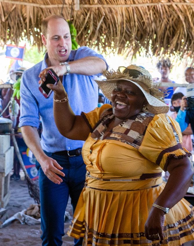 El príncipe Guillermo en Belice