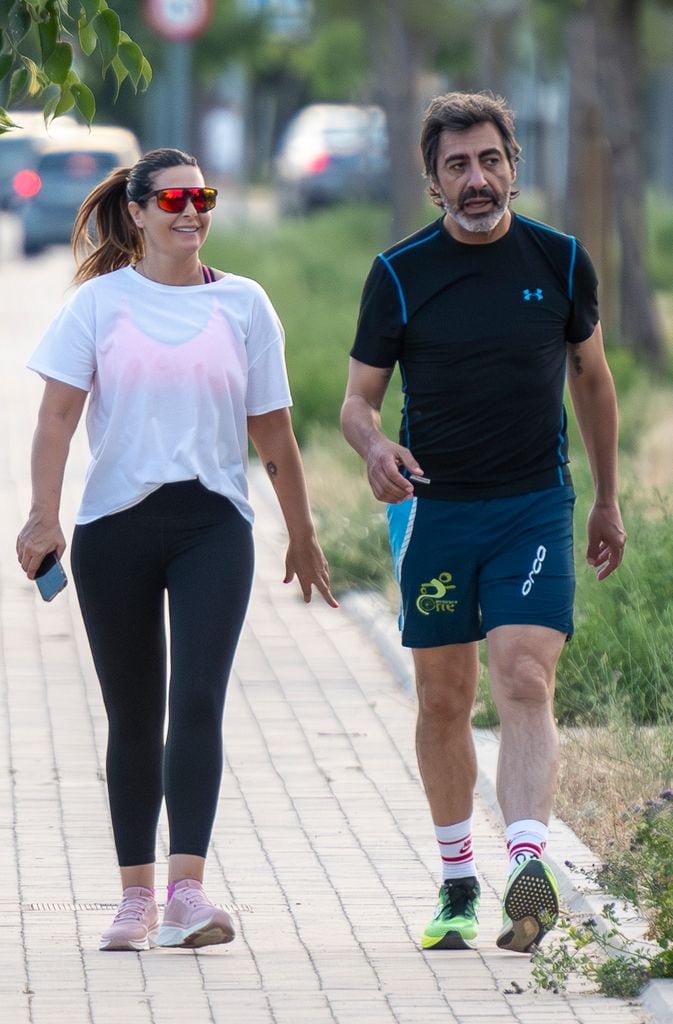 Nuria Roca y Juan del Val haciendo deporte por las calles de Madrid
