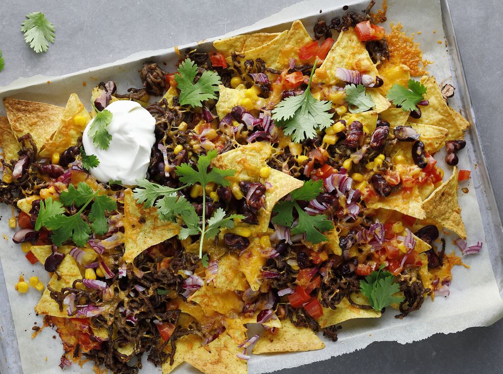 Nachos con maíz