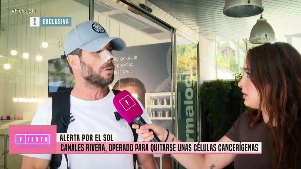 José Antonio Canales sorprendido polas cámaras tras un intervención quirúrgica