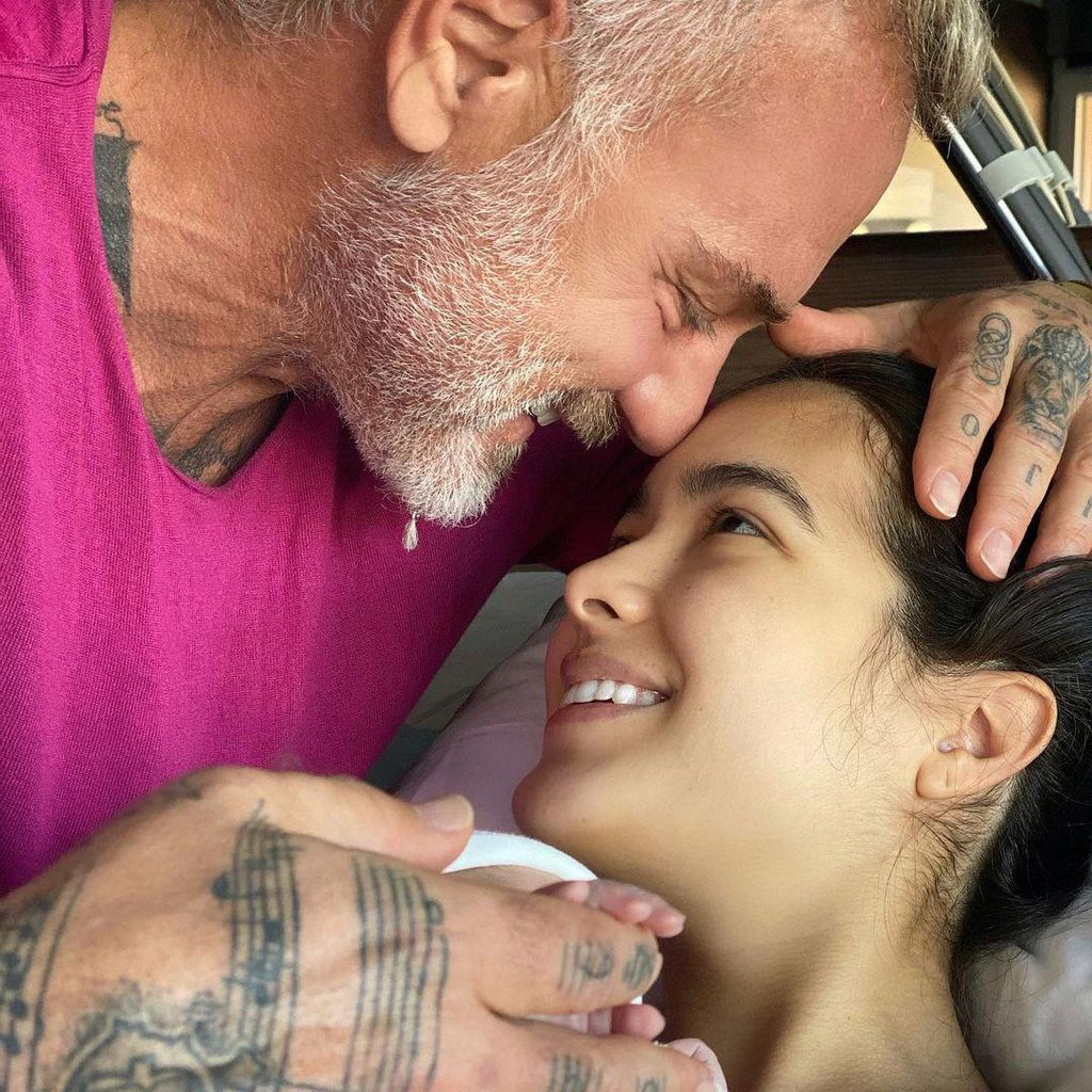 Gianluca Vacchi, Sharon Fonseca y Blu Jerusalema
