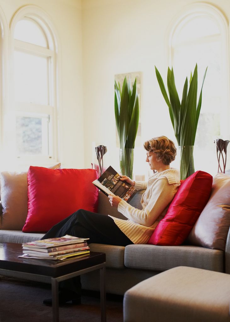 Un acogedor y coqueto rincón de lectura en casa. 